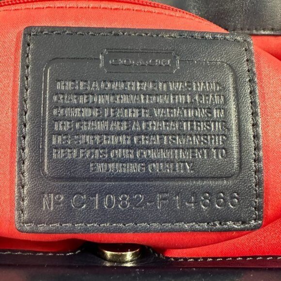 Vintage Coach Laura Leather Spectator Carryall Hand Bag Tote Off White Bone - Picture 6 of 16